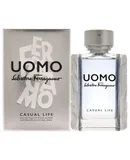 Uomo Casual Life by Salvatore Ferragamo for Men - 3.4 oz Eau de Toilette