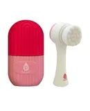 Ice Cube Facial Roller Massager &  3 Pack Facial Therapy Mud Face Mask Bundle