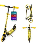 Outdoor Cruiser Kick Scooter for Ages 6+, for Kids, Teens, and Adults, Max Load 250 LBS, Foldable, 8-inch Big Wheels, Dual Suspension, 3 Adjustable Levels, Child Safety Approved