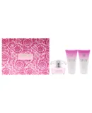 Versace Versace Bright Crystal For Women 3 Pc Gift Set 1.7oz EDT Spray, 1.7oz Perfumed Bath and Shower Gel, 1.7oz Perfumed Body Lotion