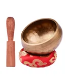 Muslady Tibetan Singing Bowl Set with 8cm/3inch Handmade Metal Sound Bowl & Soft Cushion & Wooden Striker for Meditation Sound Chakra Healing Yoga Relaxation