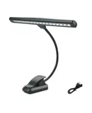 Rechargeable Book Light 19 LED Reading Light with 3 Color Temperature 2 Brightness Easy Clip On Reading Lamp for Desk Bed and Computers