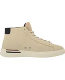HUGO BOSS Men's Clint High Top Leather Sneaker Rubber Shoes Navajo Cream