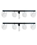 DJ Lighting T Bar 4 Party Light Extension 2Pc Crossbar Tbar 66lb Capacity