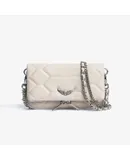 Zadig & Voltaire Mini Crossbody Bags for Women Embroidery Clutch Purses Leather Chain Shoulder Bags Evening Handbags