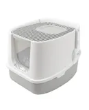 Large Fully Enclosed Cat Litter Box Front Entry Top Exit Cat Potty Toilet with Lid Litter Scoop