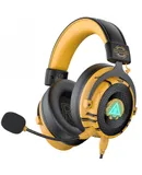 EKSA headwear Gaming headset 7.1 esports cable control headset computer mobile phone universal -E900 Pro 7.1 yellow