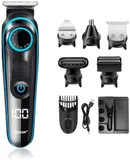 Afeitadora Eléctrica Multi Kit Máquina recortadora de barba 5 en 1 rasuradoras para hombre Barbero Electrico Cortapelos Profesional Hombre Cortador Pelo Cortadora de Pelo Recargable Máquina de Afeitar Recortadora Barba