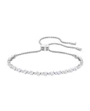 Pulsera Swarovski Subtle | Blanco | Baño De Rodio Joya Original 5465384 | Joyería De Lujo Para Mujer | Ideal Para Regalo Elegante