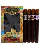 Cuba City by Cuba for Men - 4 Pc Gift Set 1.17oz Hollywood Eau de Toilette, 1.17oz Miami Eau de Toilette, 1.17oz Las Vegas Eau de Toilette, 1.17oz New York Eau de Toilette