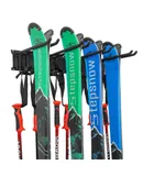 RaxGo Ski Rack, Ski Wall Mount Holds 4 Pairs of Skis & Skiing Poles or Snowboard, for Home & Garage