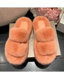 Warm Fluffy Home Slippers Women 2025  Winter Fur Slippers For Women Flat Platform Cozy Furry House Indoor Shoes Korean Slides