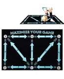 football training mat, 90 x 60 cm, nonslip dribbler ball control, portable