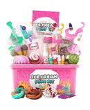 Original Stationery Ice Cream Slime Kit for Girls, Amazing Ice Cream Slime Making Kit to Make Butter Slime, Cloud Slime & Foam Slimes