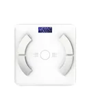 Intelligent fat measurement simple weight scale weighing home portable rechargeable body fat scale-white