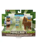 Minecraft Wandering Trader and Llama Deluxe Figure 2-Pack