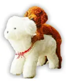 Dog Toy Male Dog Vent Plug-in pet Toy Dog masturbator Dog Companion Dog Supplies （Milky White） (Small Size)