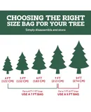 Christmas Tree Storage Bag, Fits Up To holiday Disassembled Christmas trees under 7 Ft, plastic waterproof and dustproof storage bag with durable reinforced handle and double zipper