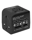 5 Core Universal Travel Adapter Worldwide w 3 USB Ports International Power Adopter for US EU UK AUS