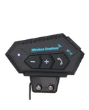 Motorcycle Helmet Headphones Bluetooth 4.0+EDR Headset Wireless Helmet Earphones Hands free with Mic Music Call Control USB Charging