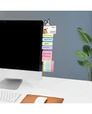 PU Leather Notebook Binder Budget Planner Binder Cover with Binder Pocket Personal Cash Budget Envelopes System 6 Hole Binder Zipper Folder (Blue Cover with Clear Sheet,A6)