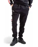 Kappa Men's Logo Tape Danira Trackpants In Black/grey/red