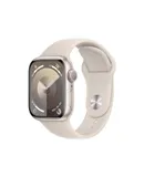 Apple Watch Series 9 [GPS 41mm] Smartwatch with Starlight Aluminum Case with Starlight Sport Band M/L. Fitness Tracker, ECG Apps, Always-On Retina Display, Water Resistant