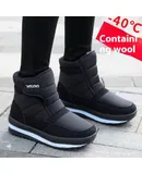YASEN new winter snow boots for women thickened mid-calf waterproof anti-slip plus velvet cotton shoes high-top warm long boots