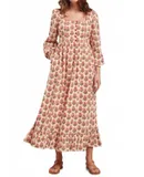 Pink City Prints Sierra Dress In Jam Buta