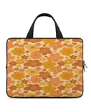 Groovy 70s Retro Vintage Floral Pattern Laptop Bag Women Man 10 12 13 15 17 Inch Office Notebook Travel Computer Handbag Waterproof Bag Notebook Cover