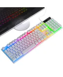Mechanical Gaming Keyboards, Competition Keyboards, PC Keyboards Gaming Keyboard (Wired Keyboard with LED Light for Gamers/Workers 104 Keys)
