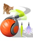 Roly-Poly Round Interactive Toy for cat,Wobbling Tumbler Toys with Bell Toy for Indoor Cats Dark Green