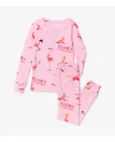 Books To Bed Girl's Flora And The Flamingo Pajamas In Pink