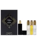 The Liquors Discovery Set by Kilian for Women - 4 Pc Giftset 0.25oz Roses on Ice Perfume Spray, 0.25oz Apple Brandy on the Rocks Perfume Spray, 0.25oz Angels Share Perfume Spray, 0.25oz Vodka on the Rock Perfume Spray