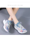 Women's Slip-On Tennis Shoes Walking Running Sneakers Lightweight Breathable Casual Soft Sole Mesh Work Fitness Sneakers