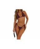 Kulani Kinis Halter Bralette Top In Ruby Kisses