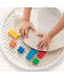 Silicone Building Blocks Baseplate Compatible with All Major Building Block Brands Double Sided for Large Building Blocks Perfect Accessory for Sensory PlayTray Stone