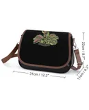 Venus Fly Trap Tshirt Carnivorous Plant Vintage Crossbody Bag for Women Medium Leather Hobo Bags Shoulder Bag Classic City Leather Satchels