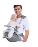 Gabesy Baby Carrier Waist Stool Breathable Lightweight Baby Waist Stool Child Carrier（grizzly）