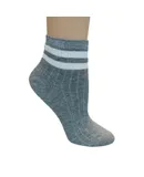 Women's Bamboo Quarter Hi Performance Socks Striped Ankle and Sporty