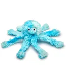 Super Snuggly Plush Octopus Dog Toy Super Soft with Multiple Squeakers & Crinkles Perfect Cuddly Companion for Pups & Dogs (Blue, Baby XS)