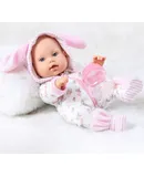 Lifelike Reborn Baby Dolls,12-Inch Realistic Newborn Girl Baby Doll with Doll Clothes & Accessories Best Birthday Set for Girls Age 3+