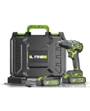 LFINE Brushless lithium drill turn multi-function charging impact lithium battery charging set Electric screwdriver-18V brushless single battery