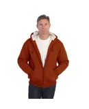 Gioberti Men Heavyweight Sherpa Lined Fleece Hoodie Jacket