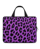 Leopard Print, Black And White Laptop Bag Women Man 10 12 13 15 17 Inch Office Notebook Travel Computer Handbag Waterproof Bag Notebook Cover