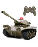 Remote Control Tank for Kids, M41A3 American Army Battle Tank, Programmable RC Tanks with Lights & Realistic Sounds, -black/green