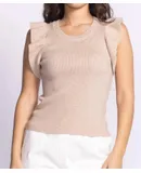 Pink Martini Claudia Top In Taupe