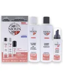 System 4 Kit by Nioxin for Unisex - 3 Pc 10.1oz Color Safe Cleanser Shampoo, 10.1 oz Color Safe Scalp Therapy Conditioner, 1Liter Color Safe Scalp and Hair Treatment