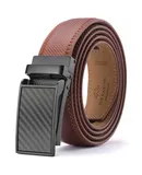 Mio Marino Men's Interwoven Ratchet Belt-Burnt Umber-Large