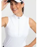 Keep it Covered Sleeveless Golf Top White/White